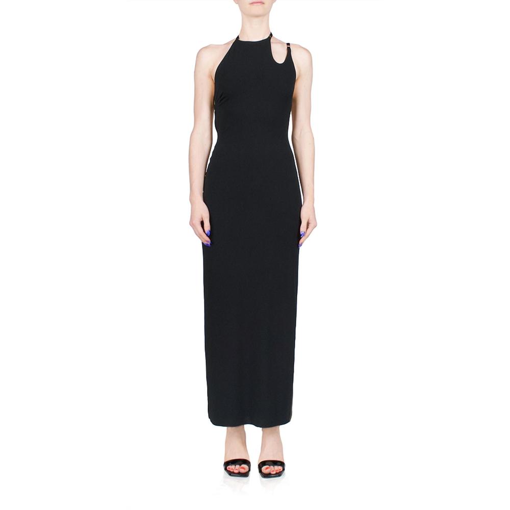 NEW BEC + BRIDGE zadie asymmetric maxi dress in black
